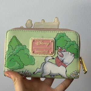 Loungefly Green and Pink Disney Wallet